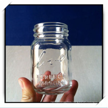 125ml Glass Mason Jar Mug with Embossed Logo